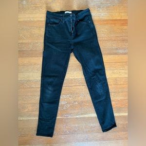 Madewell black skinny jeans 10” high rise 29